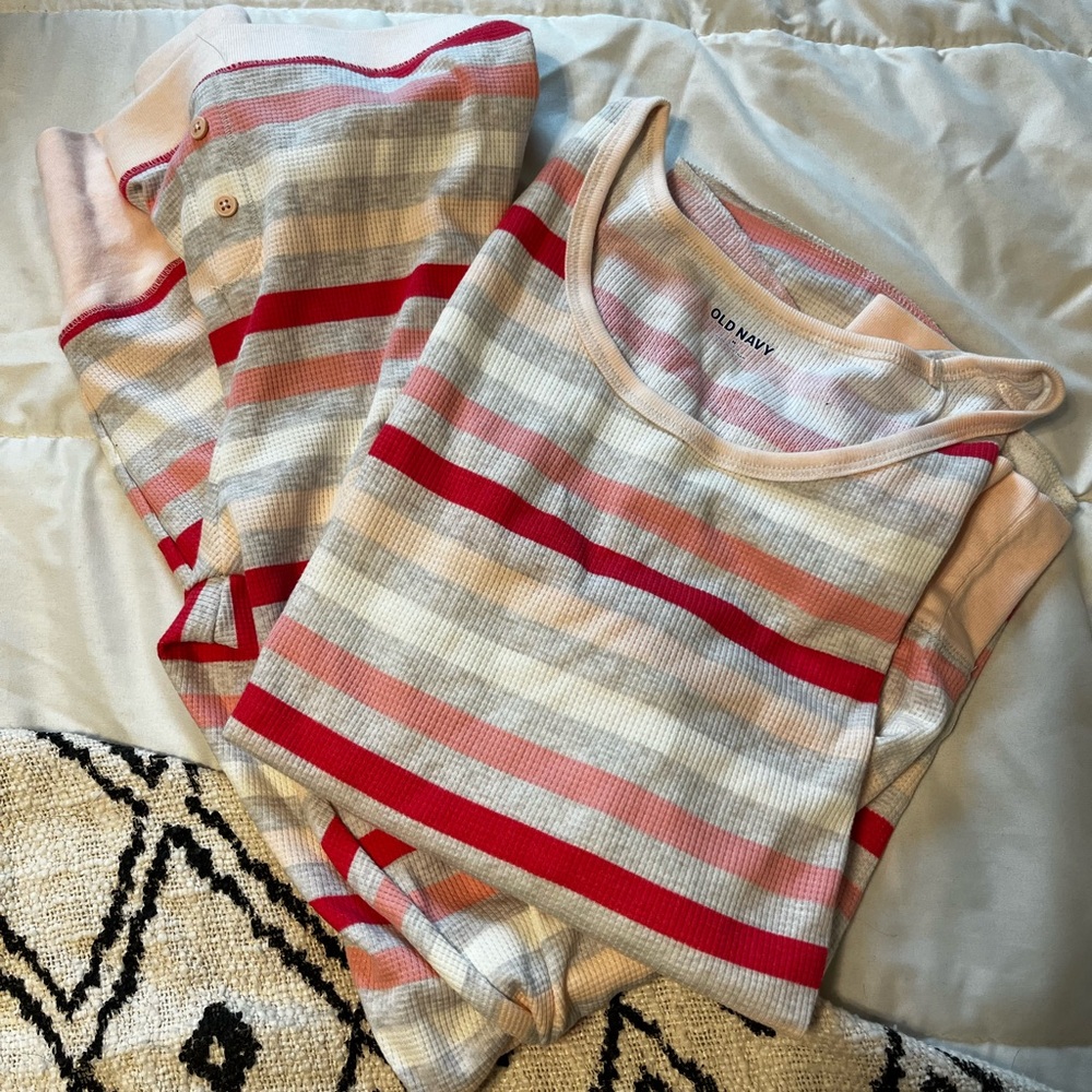 Old Navy Striped Pajama Set
